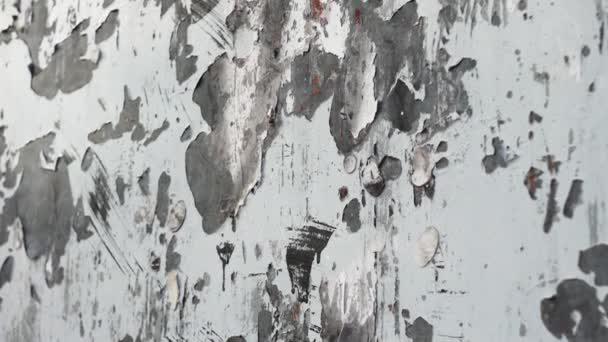 Tinta Descascar Parede Edifício Grunge Abstrato Superfície Danificada — Vídeo de Stock