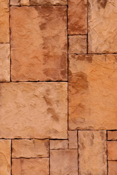 Κατασκευασμένο Πέτρινο Πλακάκι Τοίχου Αφηρημένη Τραχιά Επιφάνεια Ψαμμίτη — Φωτογραφία Αρχείου
