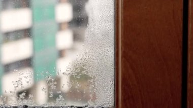 Model of a wooden house in a leather wallet. Conceptual view