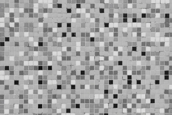 Mosaik Grunge Yttervägg Med Fyrkantiga Plattor Abstrakt Bakgrund Med Geometriskt — Stockfoto
