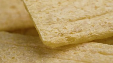 Mısır gevreği, sağlıklı diyet gevrek yakın çekim. Döndürme