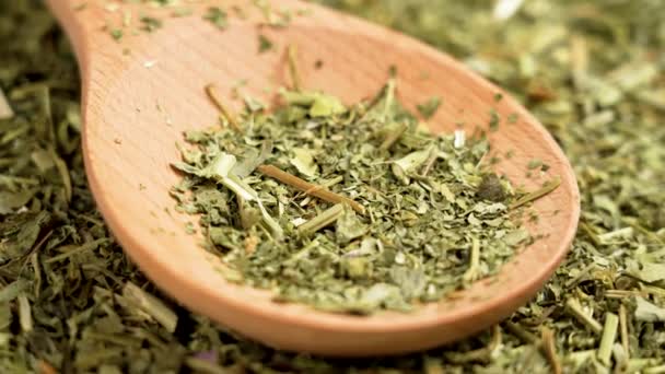 Dried Passiflora Herbs Sedative Tea Passion Flower Organic Dry Leaves — Stock Video