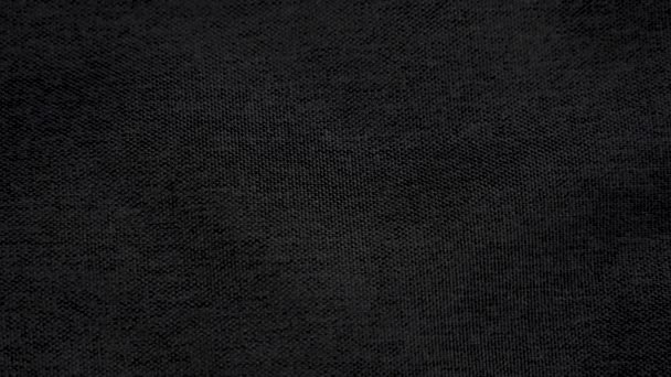 Tkaniny Czarnej Fakturze Ciemnoszarego Wzoru Pochodzenie Grunge Obrót — Wideo stockowe