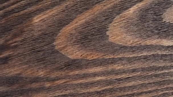 Tekstura Drewna Starym Naturalnym Wzorem Starzejąca Się Powierzchnia Deski Obrót — Wideo stockowe