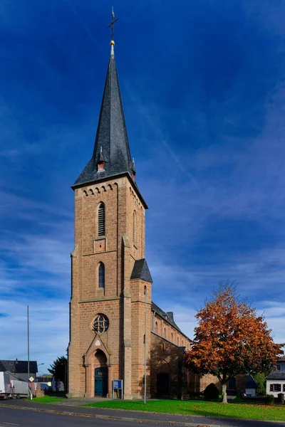 Chiesa Parrocchiale Cattolica Sant Agnese Bleibuir Nella Regione Dell Eifel — Foto Stock