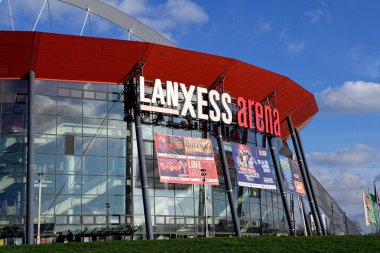 Cologne, Germany - January 18, 2023: Lanxess Arena event hall in cologne