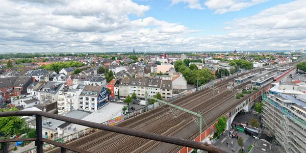 Cologne Germany September 2017 Panoramic View Cologne Ehrenfeld Ehrenfeld Train — Stock Photo, Image