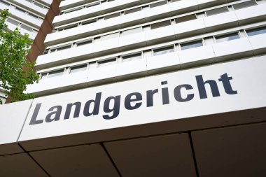 Köln, Almanya, Temmuz 06 2023: Köln Adalet Merkezi 'ndeki bölgesel ve yerel mahkeme binası