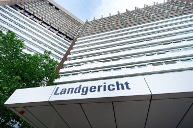Köln, Almanya, Temmuz 06 2023: Köln Adalet Merkezi 'ndeki bölgesel ve yerel mahkeme binası