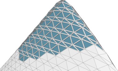  Gelecek perspektifi, soyut mimari duvar kağıdı tasarımı, dijital konsept arkaplan