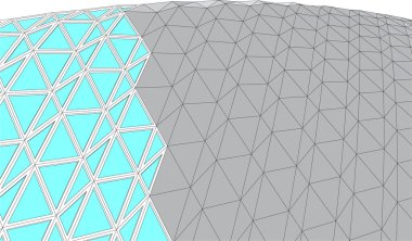  Gelecek perspektifi, soyut mimari duvar kağıdı tasarımı, dijital konsept arkaplan