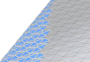  Gelecek perspektifi, soyut mimari duvar kağıdı tasarımı, dijital konsept arkaplan