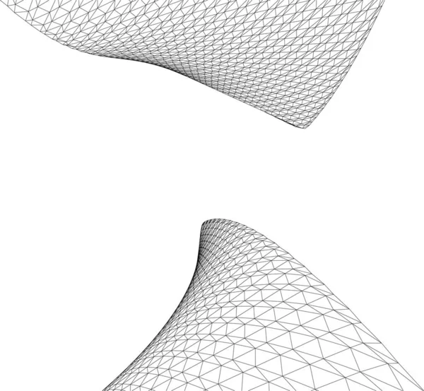 未来的な視点抽象的な建築壁紙デザインデジタルコンセプト背景 — ストックベクタ