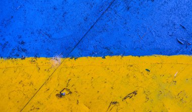 Ukrayna soyut dokusunun bayrağının rengi, grunge arkaplanı, boşluk duvar kağıdını kopyala