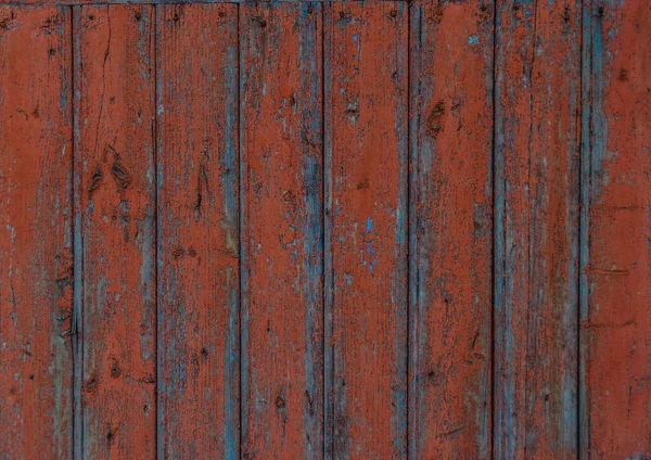 Old Wooden Background Peeling Paint — Stock Photo, Image