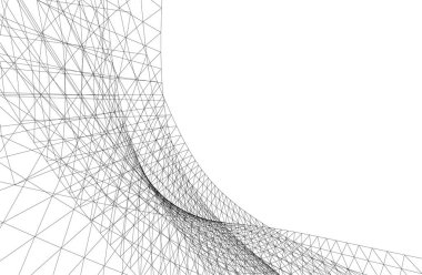  Gelecek perspektifi, soyut mimari duvar kağıdı tasarımı, dijital geometrik konsept arkaplan