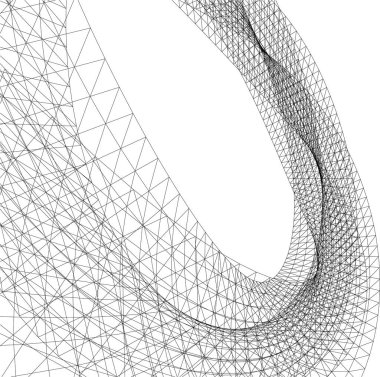  Gelecek perspektifi, soyut mimari duvar kağıdı tasarımı, dijital geometrik konsept arkaplan