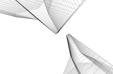 soyut mimari duvar kağıdı tasarımı, dijital konsept arkaplan 