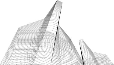 soyut mimari duvar kağıdı tasarımı, dijital konsept arkaplan 