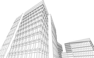 soyut mimari duvar kağıdı tasarımı, dijital konsept arkaplan 