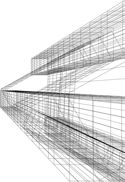 Ілюстрація Міської Архітектури Архітектурний Дизайн Шпалер — стоковий вектор