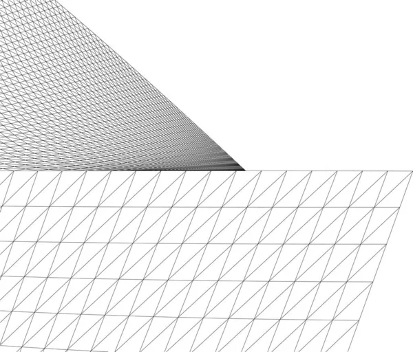 Desain Wallpaper Arsitektur Abstrak Latar Belakang Konsep Digital - Stok Vektor