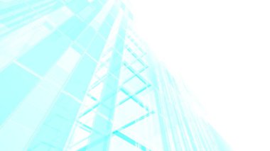 Gelecek perspektifi, soyut mimari duvar kağıdı tasarımı, dijital konsept arkaplan