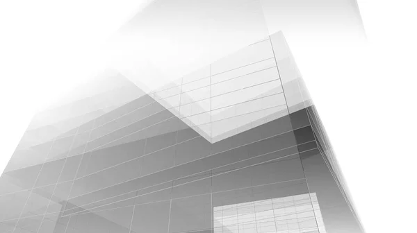 Футуристична Перспектива Абстрактний Архітектурний Дизайн Шпалер Цифровий Концепт Фон — стокове фото