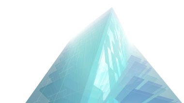 soyut mimari duvar kağıdı gökdelen tasarımı, dijital konsept arkaplan