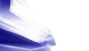 soyut mimari duvar kağıdı gökdelen tasarımı, dijital konsept arkaplan