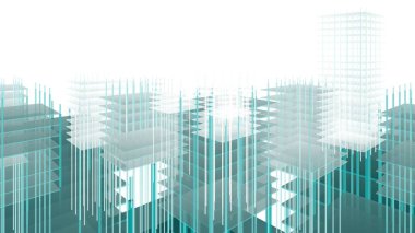 soyut mimari duvar kağıdı gökdelen tasarımı, dijital konsept arkaplan