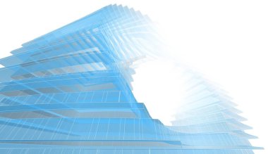 soyut mimari duvar kağıdı gökdelen tasarımı, dijital konsept arkaplan