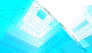 soyut mimari duvar kağıdı gökdelen tasarımı, dijital konsept arkaplan