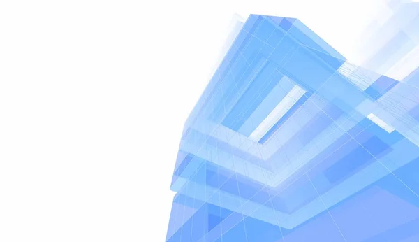 Elvont Építészeti Tapéta Felhőkarcoló Design Digitális Koncepció Háttér — Stock Fotó