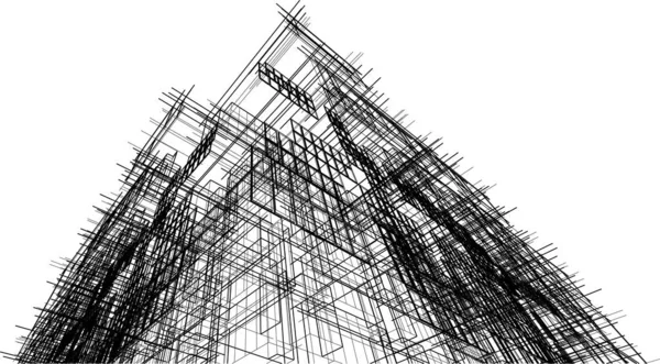 วอลล เปเปอร สถาป ตยกรรมนามธรรม การออกแบบต กระฟ นหล งแนวค ตอล — ภาพเวกเตอร์สต็อก