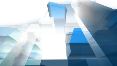 Modern mimari binası 3d illüstrasyon tasarımı