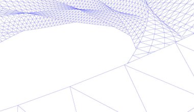 Soyut mimari arka plan 3d vektör illüstrasyonu