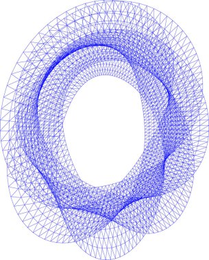 Soyut mimari arka plan 3d vektör illüstrasyonu