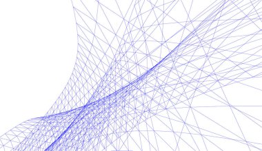 Soyut mimari arka plan 3d vektör illüstrasyonu