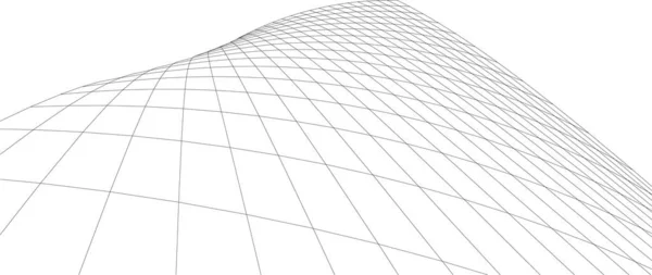 Illustration Vectorielle Fond Architecture Abstraite — Image vectorielle