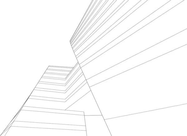 Abstraktní Architektura Pozadí Vektorové Ilustrace — Stockový vektor