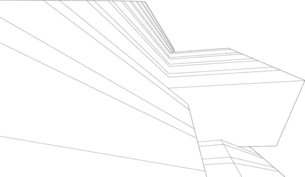 Abstract Architectuur Achtergrond Vector Illustratie — Stockvector