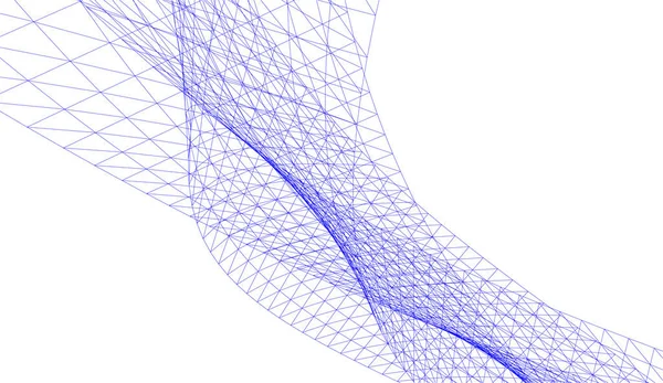 Soyut mimari arka plan 3d vektör illüstrasyonu