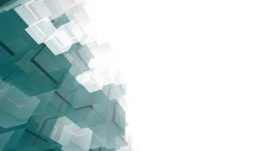 Modern mimari binası 3d illüstrasyon tasarımı