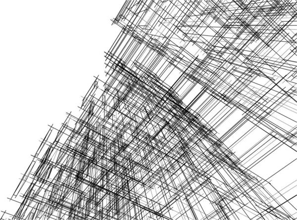 Abstrakte Architektur Hintergrund Vektor Illustration — Stockvektor