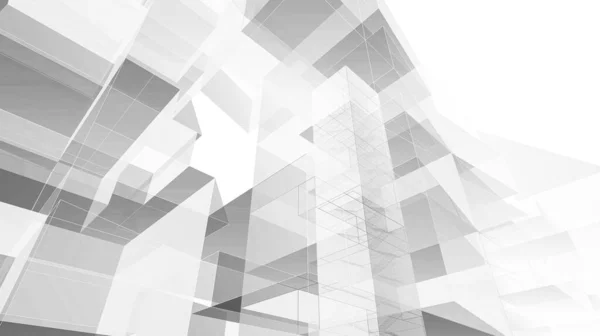 Modern Architecture Building Illustration Design — Stock Photo, Image