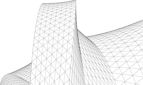 Абстрактная Архитектурная Фон Векторная Иллюстрация — стоковый вектор