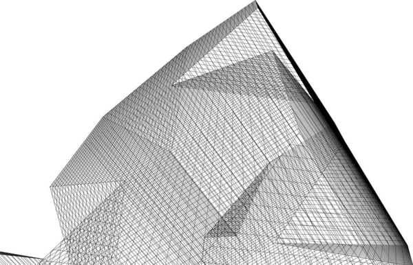 Gelecek perspektifi, soyut mimari duvar kağıdı tasarımı, dijital konsept arkaplan