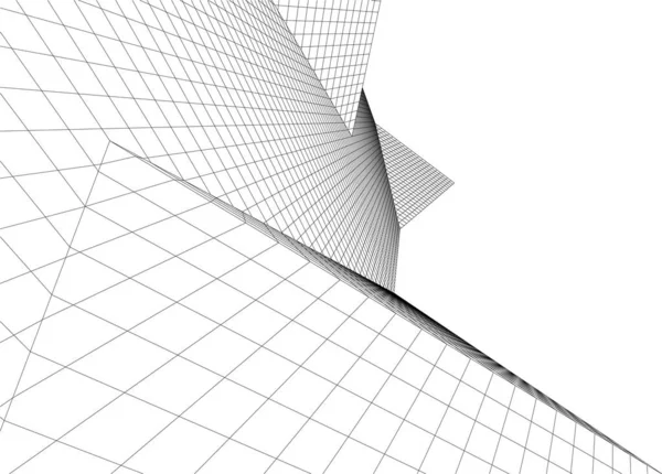 Gelecek perspektifi, soyut mimari duvar kağıdı tasarımı, dijital konsept arkaplan