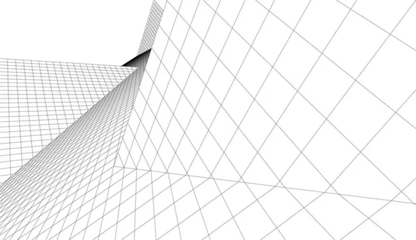 Gelecek perspektifi, soyut mimari duvar kağıdı tasarımı, dijital konsept arkaplan